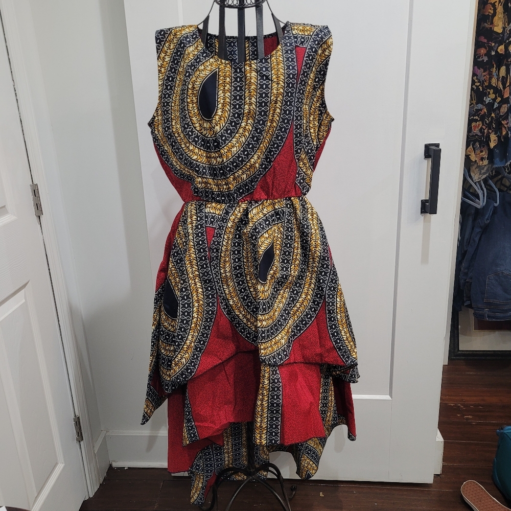 African print dress